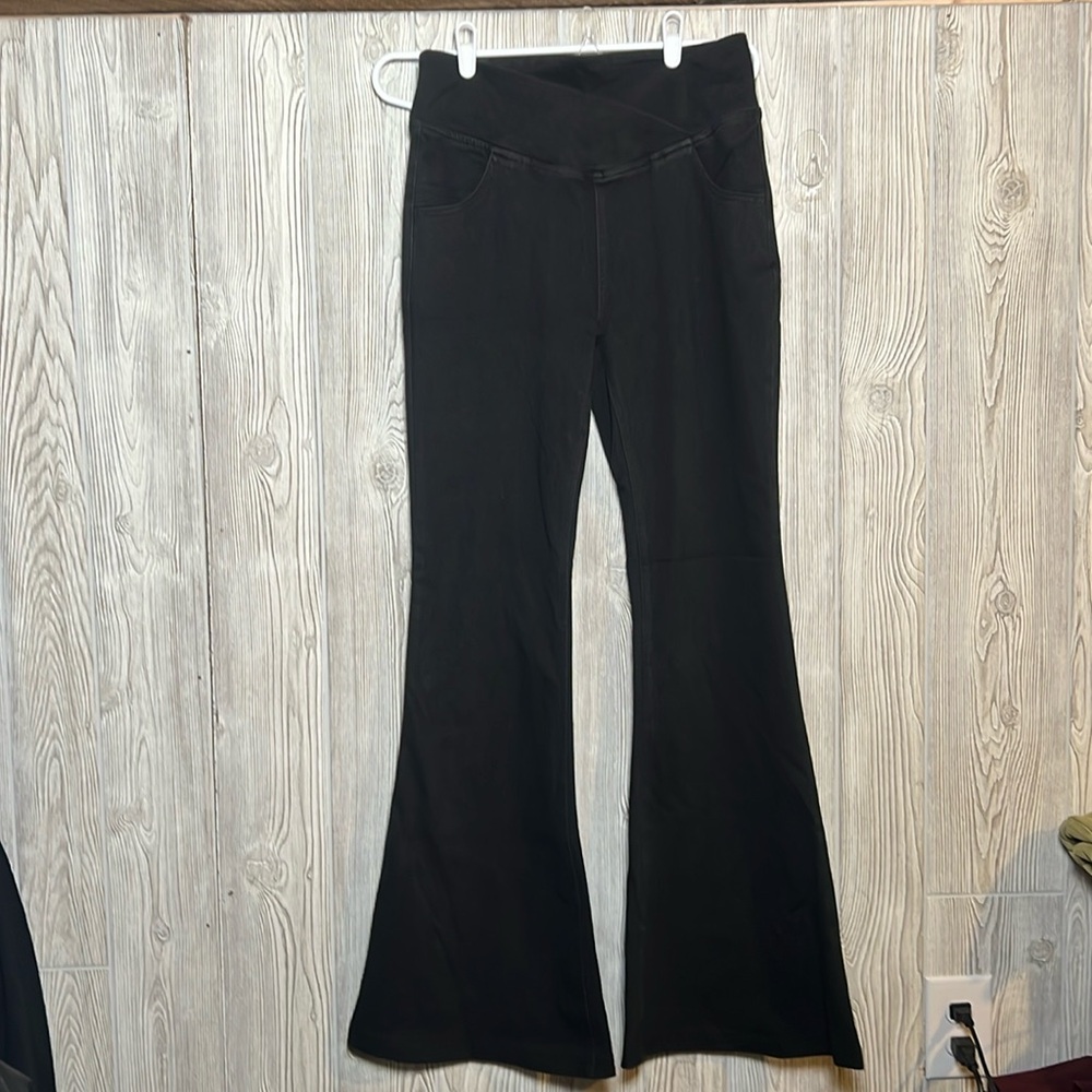 HALARA Black Wide Leg Pants Modern Minimalist